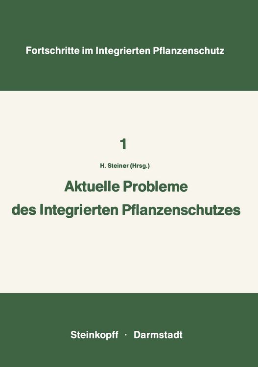 Produktbild: Aktuelle Probleme im Integrierten Pflanzenschutz