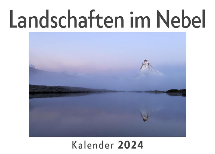 Produktbild: Landschaften im Nebel (Wandkalender 2024, Kalender DIN A4 quer, Monatskalender im Querformat mit Kalendarium, Das perfekte Geschenk)