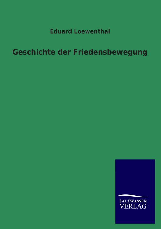 Produktbild: Geschichte der Friedensbewegung