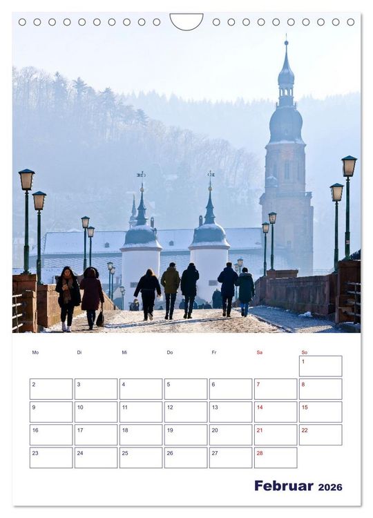 Produktbild: Heidelberg - Historische Altstadt (Wandkalender 2026 DIN A4 hoch), CALVENDO Monatskalender