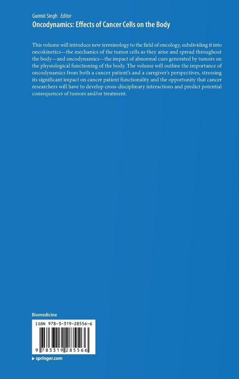 Produktbild: Oncodynamics: Effects of Cancer Cells on the Body
