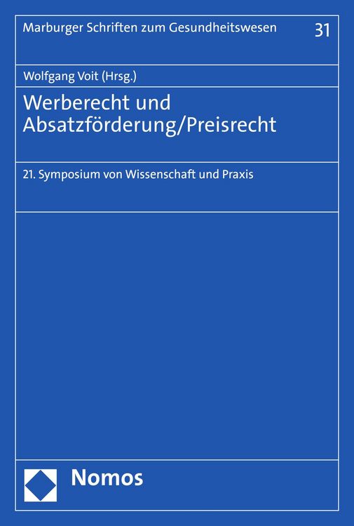 Produktbild: Werberecht und Absatzf&ouml;rderung/Preisrecht