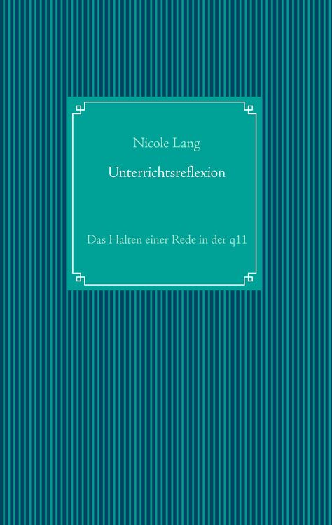 Produktbild: Unterrichtsreflexion