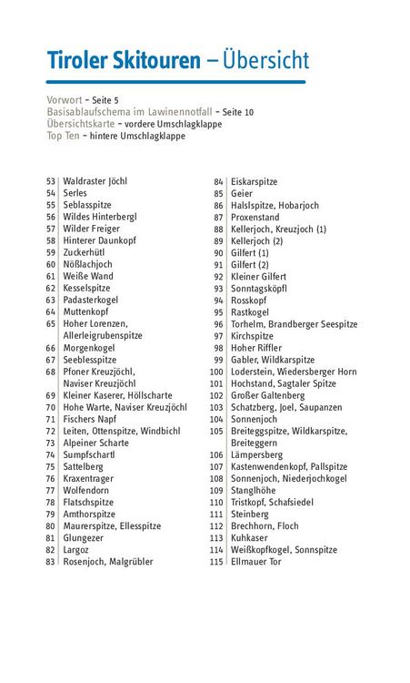 Produktbild: Tiroler Skitouren Handbuch