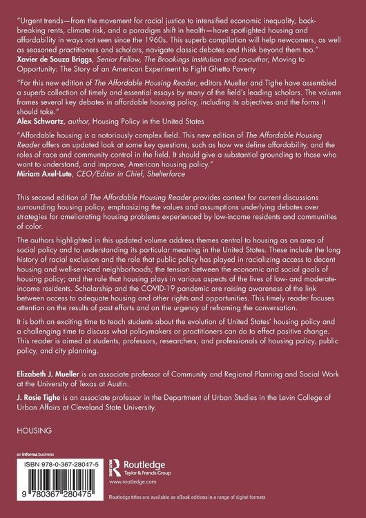 Produktbild: The Affordable Housing Reader