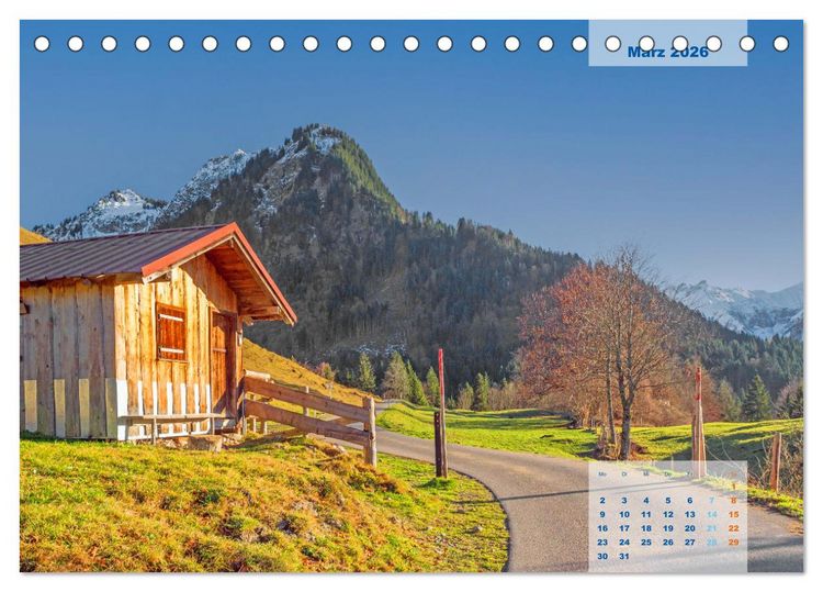 Produktbild: ALLG&Auml;U, im Wandel der Jahreszeiten. (Tischkalender 2026 DIN A5 quer), CALVENDO Monatskalender