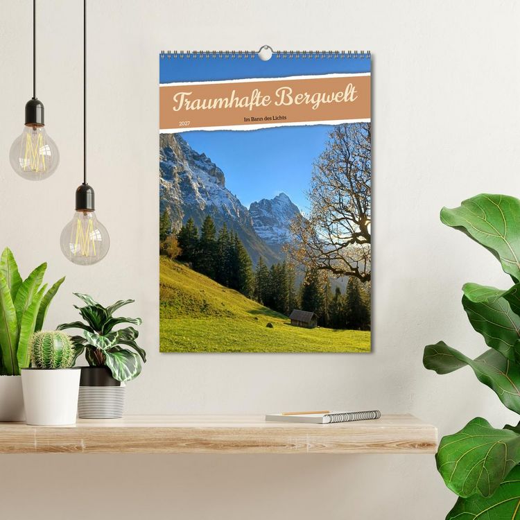Produktbild: Traumhafte Bergwelt - Im Bann des Lichts (Wandkalender 2027 DIN A3 hoch), CALVENDO Monatskalender