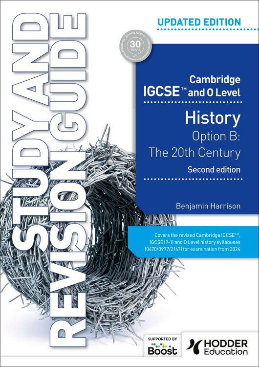 Produktbild: Cambridge IGCSE and O Level History Study and Revision Guide, Second Edition