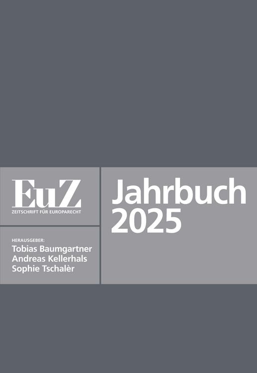 Produktbild: EuZ - Zeitschrift f&uuml;r Europarecht - Jahrbuch 2025