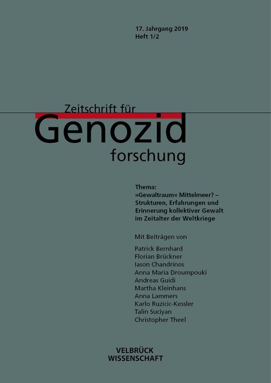 Produktbild: Zeitschrift f&uuml;r Genozidforschung. 17. Jg. 2019 Heft 1/2