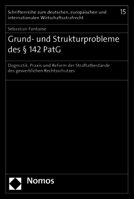 Produktbild: Grund- und Strukturprobleme des &sect; 142 PatG