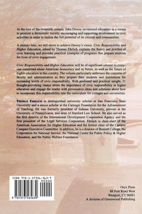 Produktbild: Civic Responsibility and Higher Education
