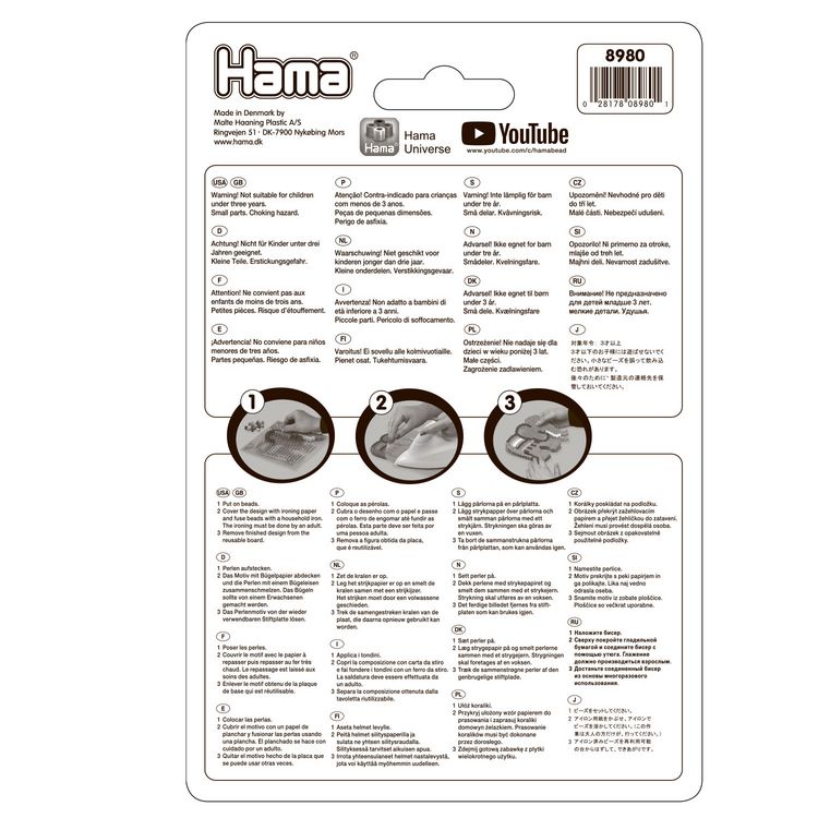 Produktbild: Hama B&uuml;gelperlen Starter Set maxi Schmetterling 100 St&uuml;ck Blister