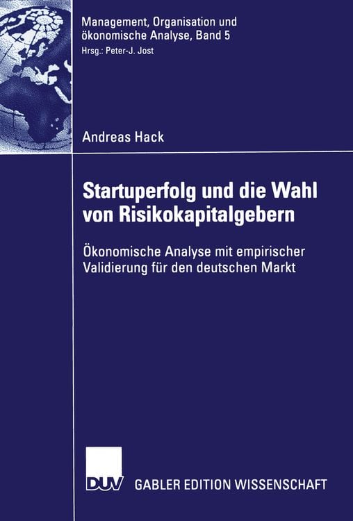 Produktbild: Startuperfolg und die Wahl von Risikokapitalgebern