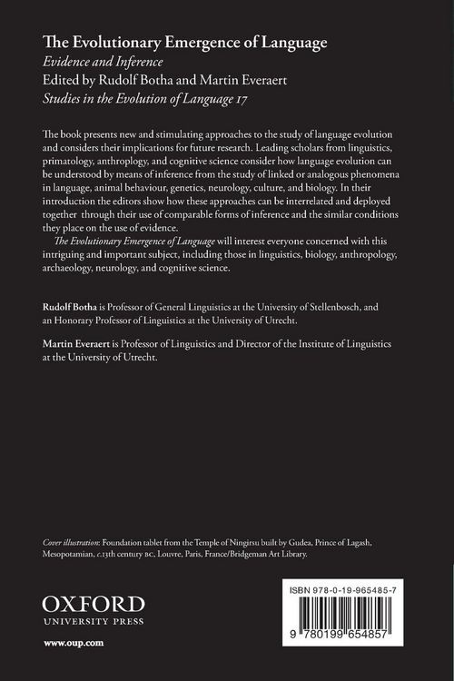 Produktbild: The Evolutionary Emergence of Language