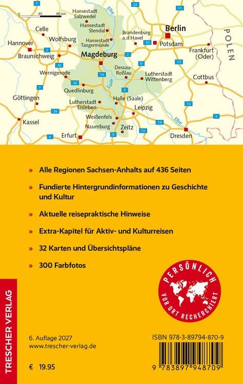 Produktbild: TRESCHER Reisef&uuml;hrer Sachsen-Anhalt