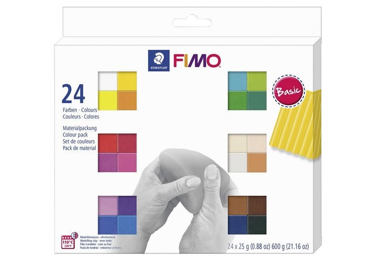 Produktbild: STAEDTLER Modelliermasse FIMO&reg; soft Basic Colours 24er Set