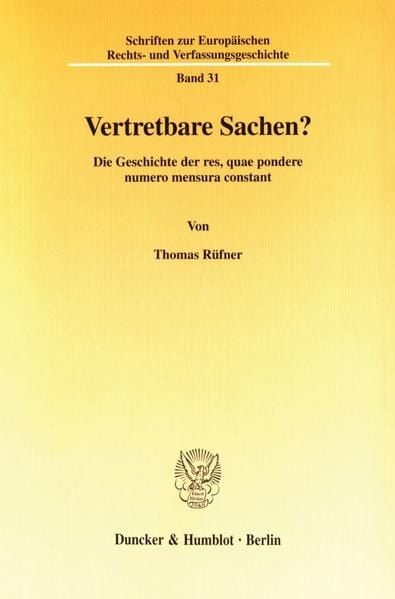 Produktbild: Vertretbare Sachen?