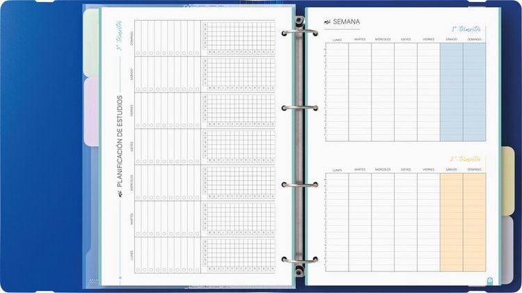 Produktbild: Ringbuch A4 blau m.Notizp