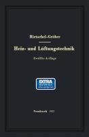Produktbild: H. Rietschels Lehrbuch der Heiz- und L&uuml;ftungstechnik