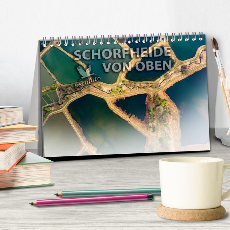 Produktbild: Schorfheide von oben (Tischkalender 2026 DIN A5 quer), CALVENDO Monatskalender