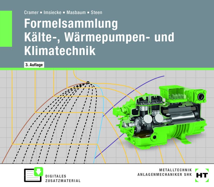 Produktbild: Formelsammlung K&auml;lte-, W&auml;rmepumpen- und Klimatechnik