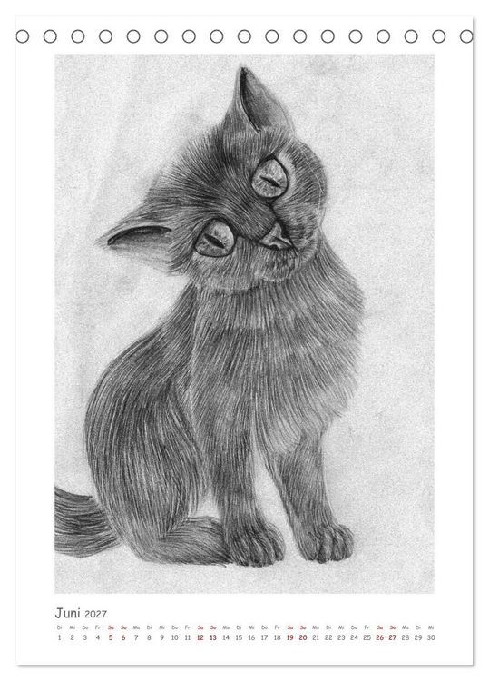 Produktbild: Die Sprache der Augen: Die Seele von Hund und Katze in handgemalten Portr&auml;ts (Tischkalender 2027 DIN A5 hoch), CALVENDO Monatskalender