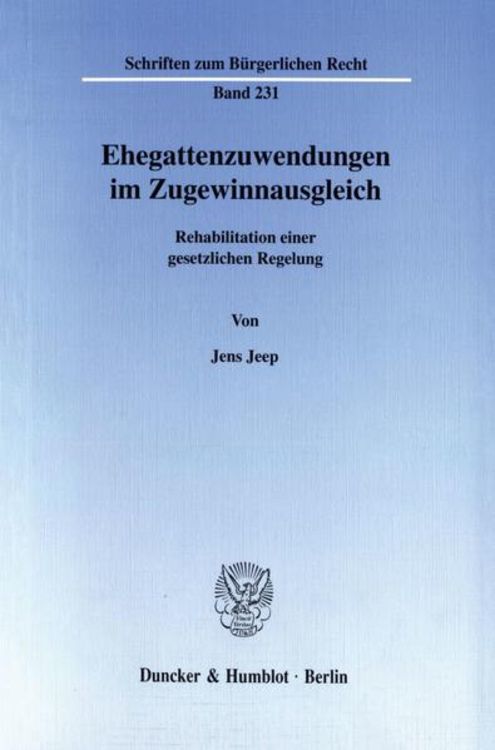 Produktbild: Ehegattenzuwendungen im Zugewinnausgleich.