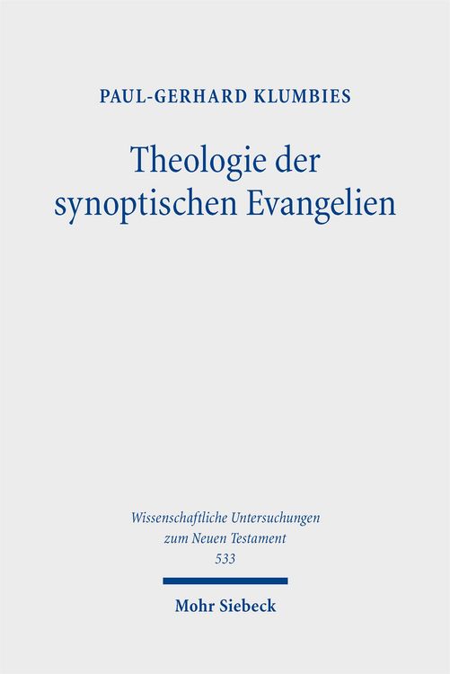 Produktbild: Theologie der synoptischen Evangelien