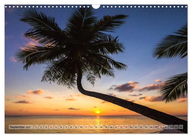 Produktbild: Malediven - Traumhaftes Paradies im Indischen Ozean (Wandkalender 2027 DIN A3 quer), CALVENDO Monatskalender
