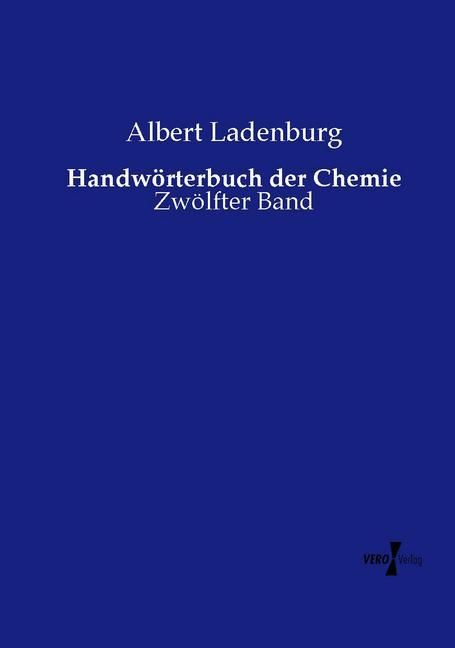 Produktbild: Handw&ouml;rterbuch der Chemie