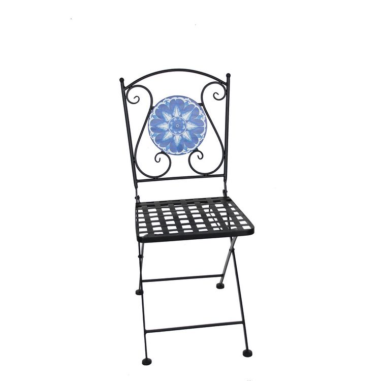 Produktbild: HTI-Living Gartenstuhl Marocco blau 2er Set Gartenstuhl Marocco blau 2er Set