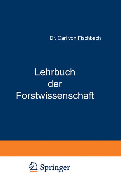 Produktbild: Lehrbuch der Forstwissenschaft