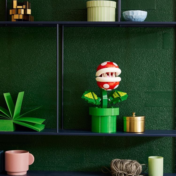 Produktbild: LEGO Super Mario 71426 Piranha-Pflanze Set, bewegliche Figur als Deko