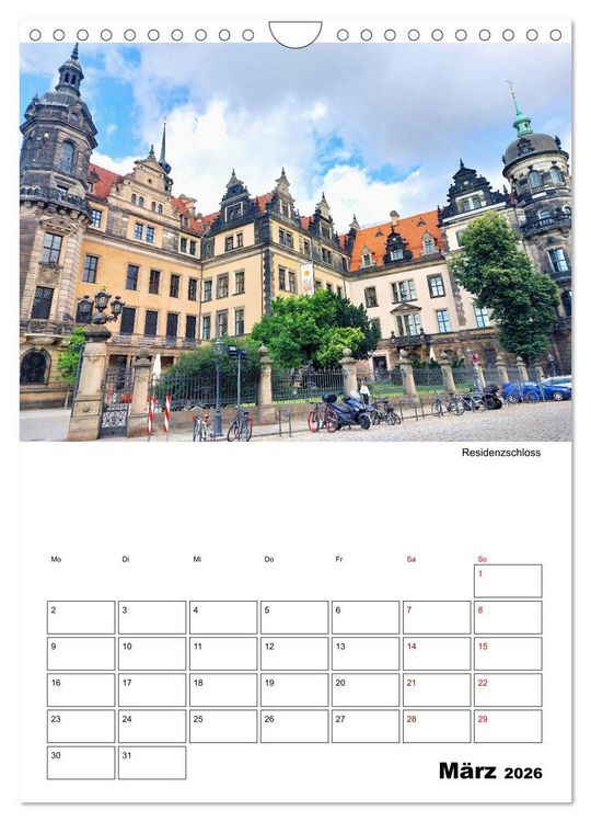 Produktbild: Prachtvolles Dresden (Wandkalender 2026 DIN A4 hoch), CALVENDO Monatskalender