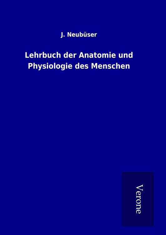 Produktbild: Lehrbuch der Anatomie und Physiologie des Menschen