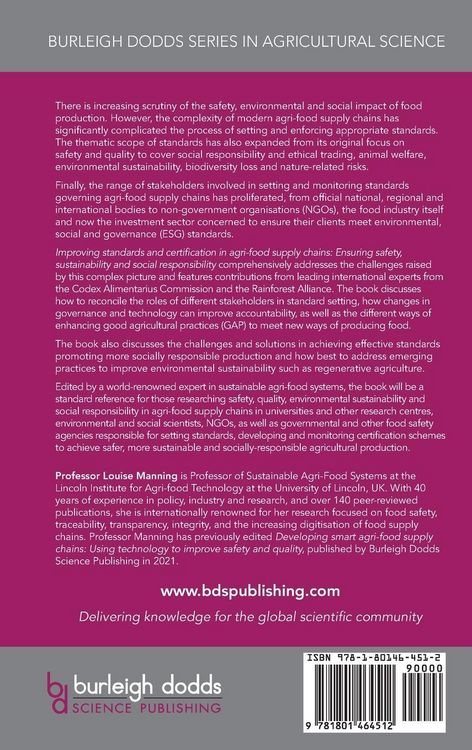 Produktbild: Improving standards and certification in agri-food supply chains