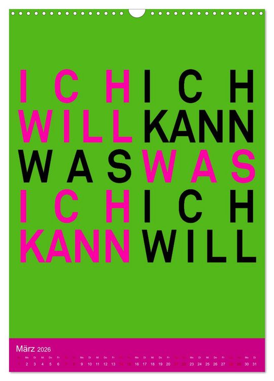 Produktbild: Aufstehen, Krone richten, weitergehen (Wandkalender 2026 DIN A3 hoch), CALVENDO Monatskalender