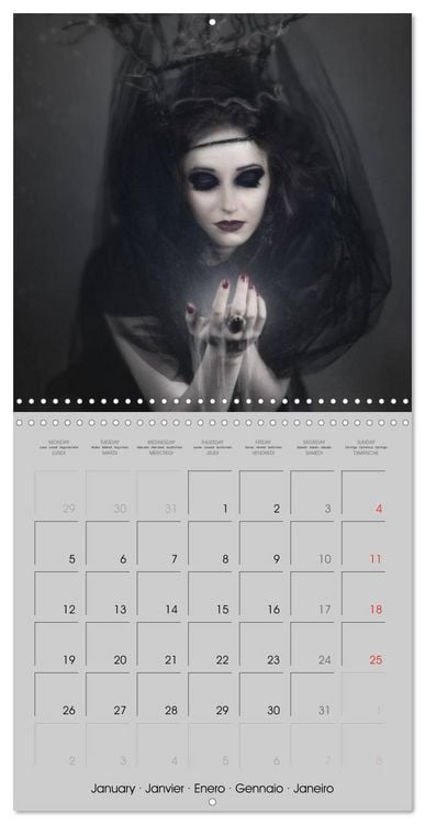 Produktbild: Kisses of dark dreams (Wall Calendar 2026 12 &times; 12 Inch) CALVENDO 12 Month Wall Calendar