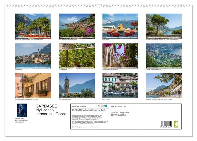 Produktbild: GARDASEE Idyllisches Limone sul Garda (Wandkalender 2026 DIN A2 quer), CALVENDO Monatskalender
