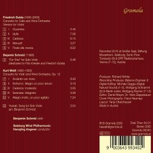 Produktbild: Gulda & Weill: Konzerte fur Violine und Blasorches