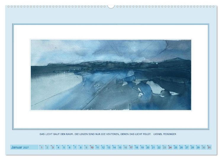 Produktbild: Licht und Linie (Wandkalender 2027 DIN A2 quer), CALVENDO Monatskalender