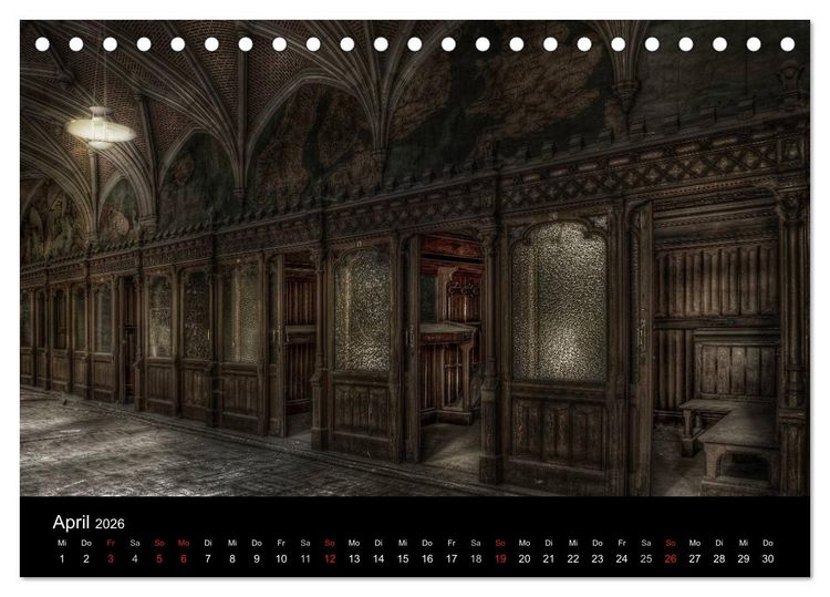 Produktbild: Vergessene und verlassene sch&ouml;ne Orte (Tischkalender 2026 DIN A5 quer), CALVENDO Monatskalender