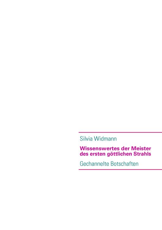 Produktbild: Wissenswertes der Meister des ersten göttlichen Strahls