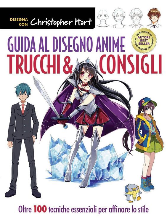 Produktbild: Guida al disegno anime. Trucchi & consigli. Oltre 100 tecniche essenziali per affinare lo stile