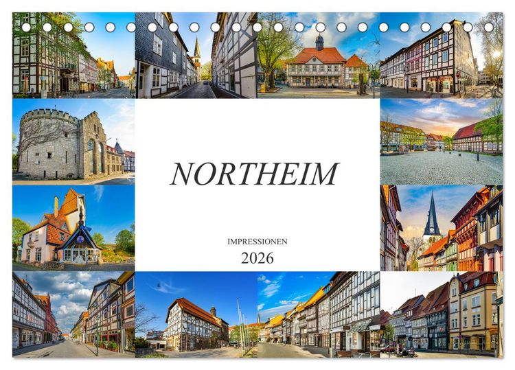 Produktbild: Northeim Impressionen (Tischkalender 2026 DIN A5 quer), CALVENDO Monatskalender