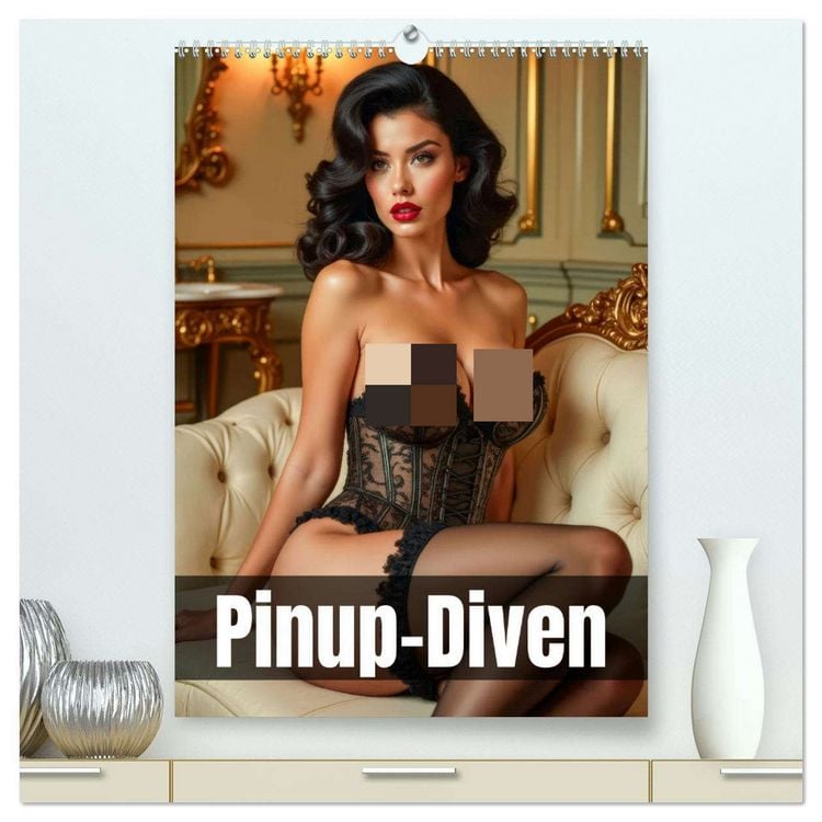 Produktbild: Pinup-Diven (hochwertiger Premium Wandkalender 2026 DIN A2 hoch), Kunstdruck in Hochglanz