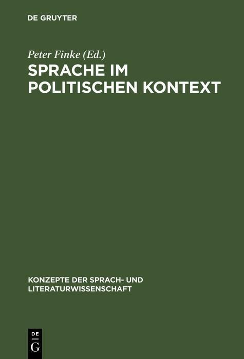 Produktbild: Sprache im politischen Kontext