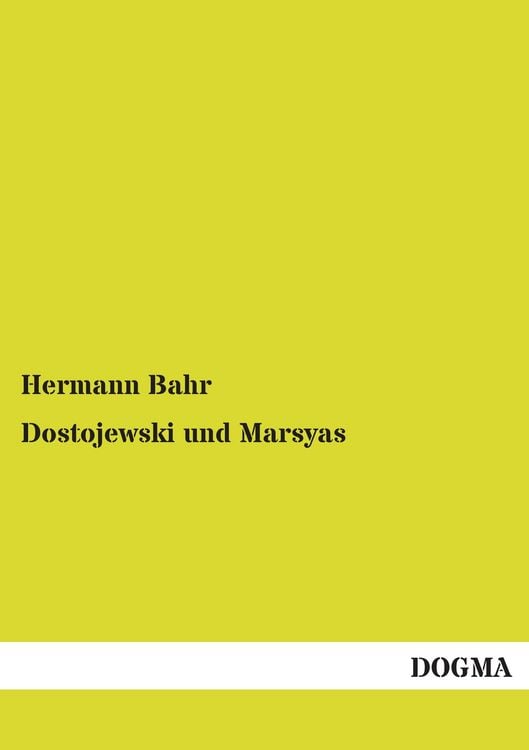 Produktbild: Dostojewski und Marsyas