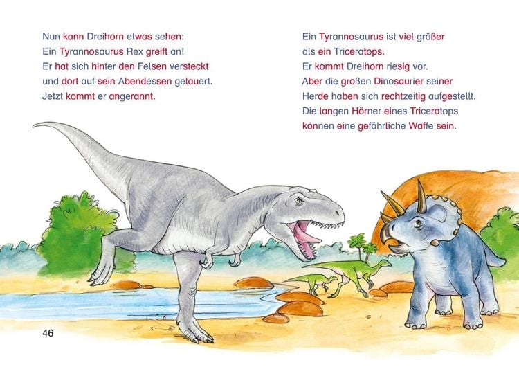 Produktbild: LESEMAUS zum Lesenlernen Sammelb&auml;nde: Spannende Dinosaurier-Silben-Geschichten